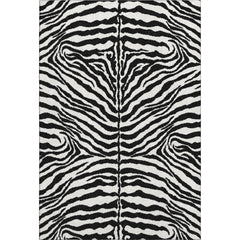 Area Rug, 8 ft x 10 ft in Pearl Animal Print Microfiber