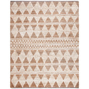 Area Rug, 8 ft x 10 ft, Jute and Sisal in Brown and Beige