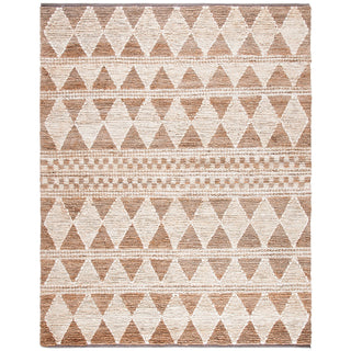 Area Rug, 8 ft x 10 ft, Jute and Sisal in Brown and Beige