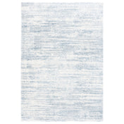 Area Rug, 8 ft x 10 ft, Polypropylene in Blue and Ivory