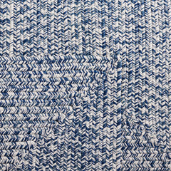 Area Rug, 8 ft x 10 ft Rectangle Polypropylene in Dark Blue and Ivory