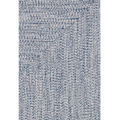 Area Rug, 8 ft x 10 ft Rectangle Polypropylene in Dark Blue and Ivory