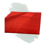 Area Rug, 8 ft x 10 ft, Red Wool and Cotton