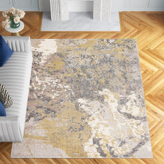 Area Rug, 8 ft x 10 ft with Abstract Pattern