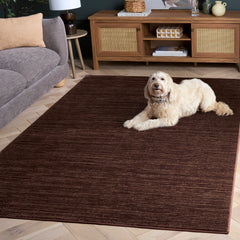 Area Rug, 8 ft x 10 ft with Striped Pattern
