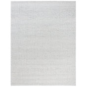 Area Rug, 8 ft x 10 ft, Wool in Light Gray and Ivory