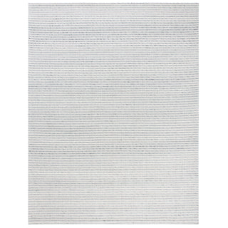 Area Rug, 8 ft x 10 ft, Wool in Light Gray and Ivory