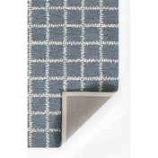 Area Rug, 8' x 10', Blue Hand-Tufted Wool with Geometric Pattern