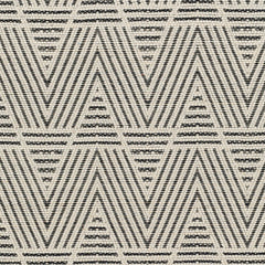 Area Rug, 8 x 10 ft, Hand Woven in White and Black Wool Blend