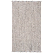 Area Rug, 8 x 10 ft, Hand Woven Jute and Sisal in Brown and Gray