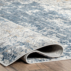 Area Rug, 8 x 10 ft in Gray and Beige