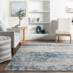 Area Rug, 8 x 10 ft in Gray and Beige