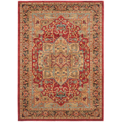 Area Rug, 8 x 10 ft, Polypropylene in Natural/Navy