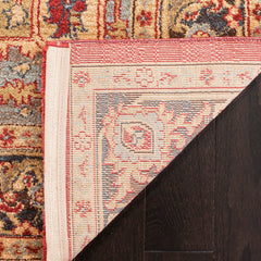 Area Rug, 8 x 10 ft, Polypropylene in Natural/Navy