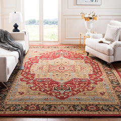 Area Rug, 8 x 10 ft, Polypropylene in Natural/Navy