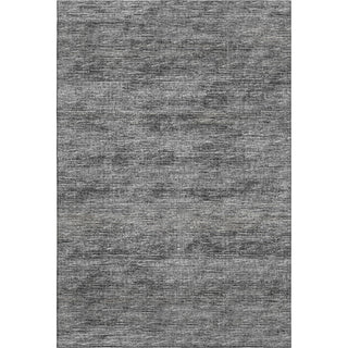 Area Rug, 8' x 10', Gray Microfiber with Non-Slip Backing