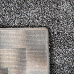 Area Rug, 8' x 10', Gray Polypropylene with Geometric Pattern