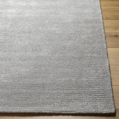 Area Rug, 8' x 10', Gray with Wool and Viscose Blend
