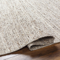 Area Rug, 8' x 10' Hand-Loomed Wool in Beige