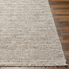 Area Rug, 8' x 10' Hand-Loomed Wool in Beige