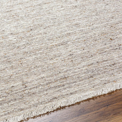 Area Rug, 8' x 10' Hand-Loomed Wool in Beige
