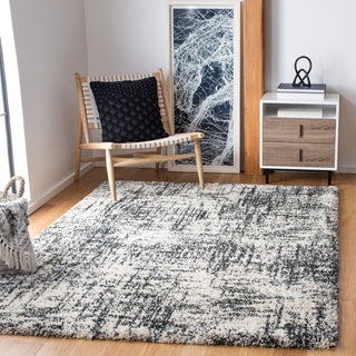 Area Rug, 8' x 10' in Gray and Ivory Polypropylene