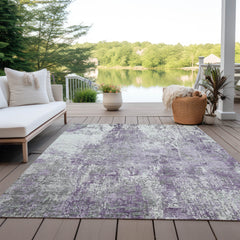 Area Rug, 8' x 10' in Plum with Polyester