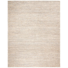 Area Rug, 8' x 10', Ivory Hand-Woven with Jute and Cotton