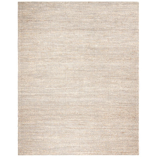 Area Rug, 8' x 10', Ivory Hand-Woven with Jute and Cotton