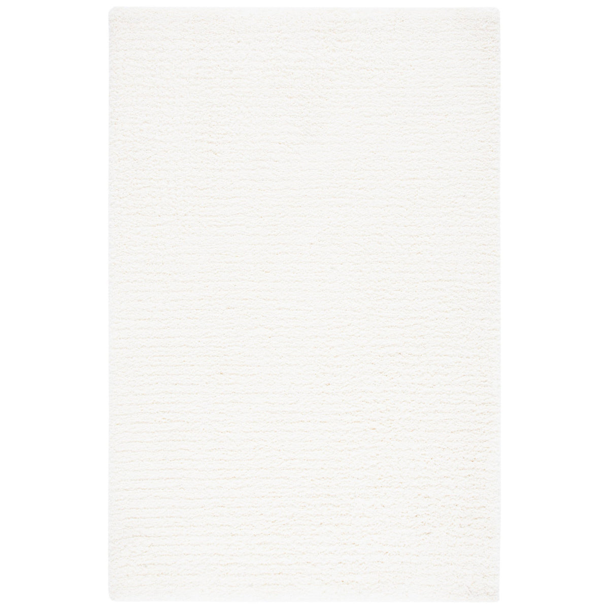 Area Rug, 8' x 10', Ivory Polyester with Hand-Tufted Texture