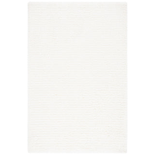 Area Rug, 8' x 10', Ivory Polyester with Hand-Tufted Texture