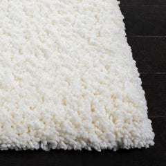 Area Rug, 8' x 10', Ivory Polyester with Hand-Tufted Texture
