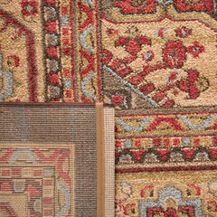 Area Rug, 8' x 10', Navy and Natural Polypropylene
