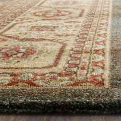 Area Rug, 8' x 10', Navy and Natural Polypropylene