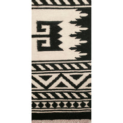 Area Rug, 8' x 10' Rectangle in Black and White Wool