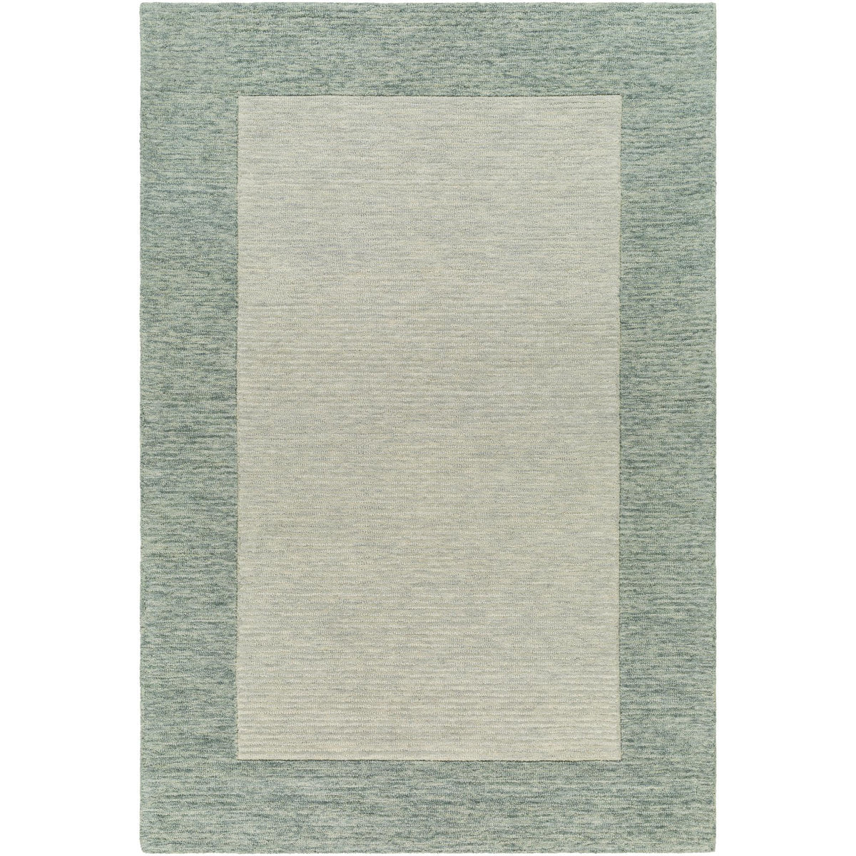 Area Rug, 8' x 10' Rectangle in Gray Wool