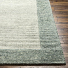 Area Rug, 8' x 10' Rectangle in Gray Wool