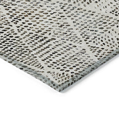Area Rug, 8' x 10' Rectangle in Ivory Polyester