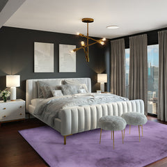 Area Rug, 8' x 10' Rectangle in Lavender
