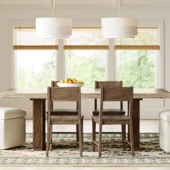 Area Rug, 8' x 10' with Beige and Green Wool