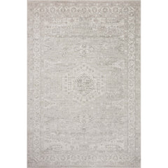 Area Rug, 9'2" x 13' with Ivory, White and Gray Polyester
