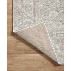 Area Rug, 9'2" x 13' with Ivory, White and Gray Polyester