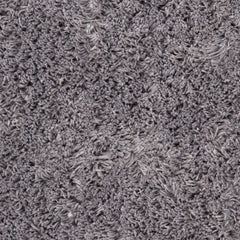 Area Rug, 9'6" x 13'6", Gray Polyester with Shag Pile