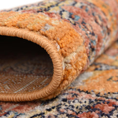 Area Rug, 9 ft 1 in x 12 ft, Yellow Polypropylene