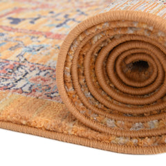 Area Rug, 9 ft 1 in x 12 ft, Yellow Polypropylene