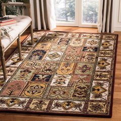 Area Rug, 9 ft 6 in x 13 ft 6 in, Hand-Tufted Wool with Oriental-Inspired Pattern