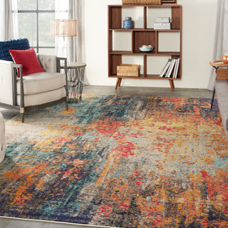 Area Rug, 9 ft x 12 ft, Abstract Polypropylene