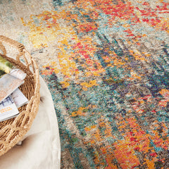 Area Rug, 9 ft x 12 ft, Abstract Polypropylene