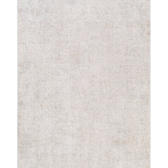 Area Rug, 9 Ft x 12 Ft, Gray Polyester with Medium Pile
