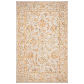Area Rug, 9 ft x 12 ft, Hand Woven Wool in Beige and Gold